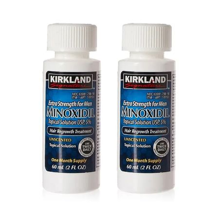 Minoxidil Liquido Kirkland 5% Tratamiento Cuero cabelludo - 02 Unid.