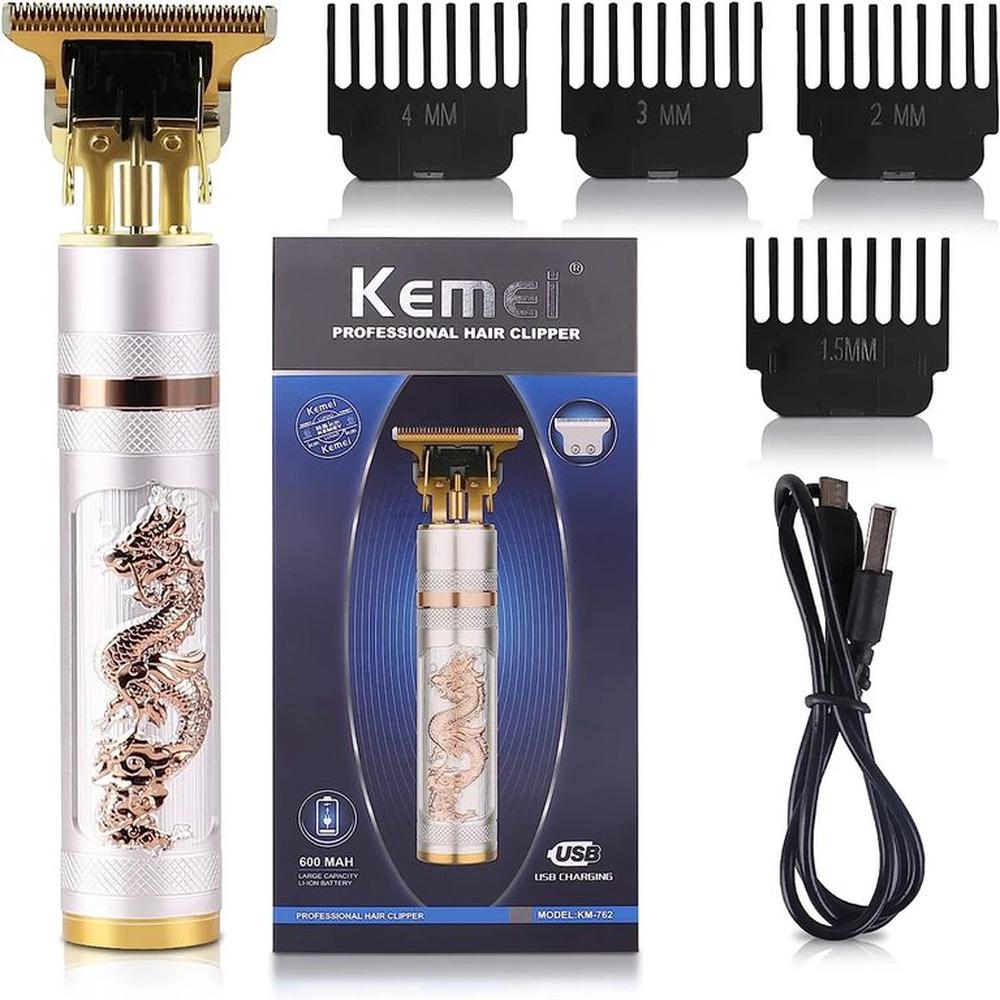 Afeitadora Profesional Portátil 2 en 1 Hombre Kemei Mod KM-762 Genieka