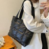 Bolso Hombro Mano Tote Bag Negro Puffer Shopper Mujer Viaje Genieka