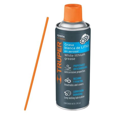 Grasa blanca de litio en aerosol 295 ml Truper - 101974