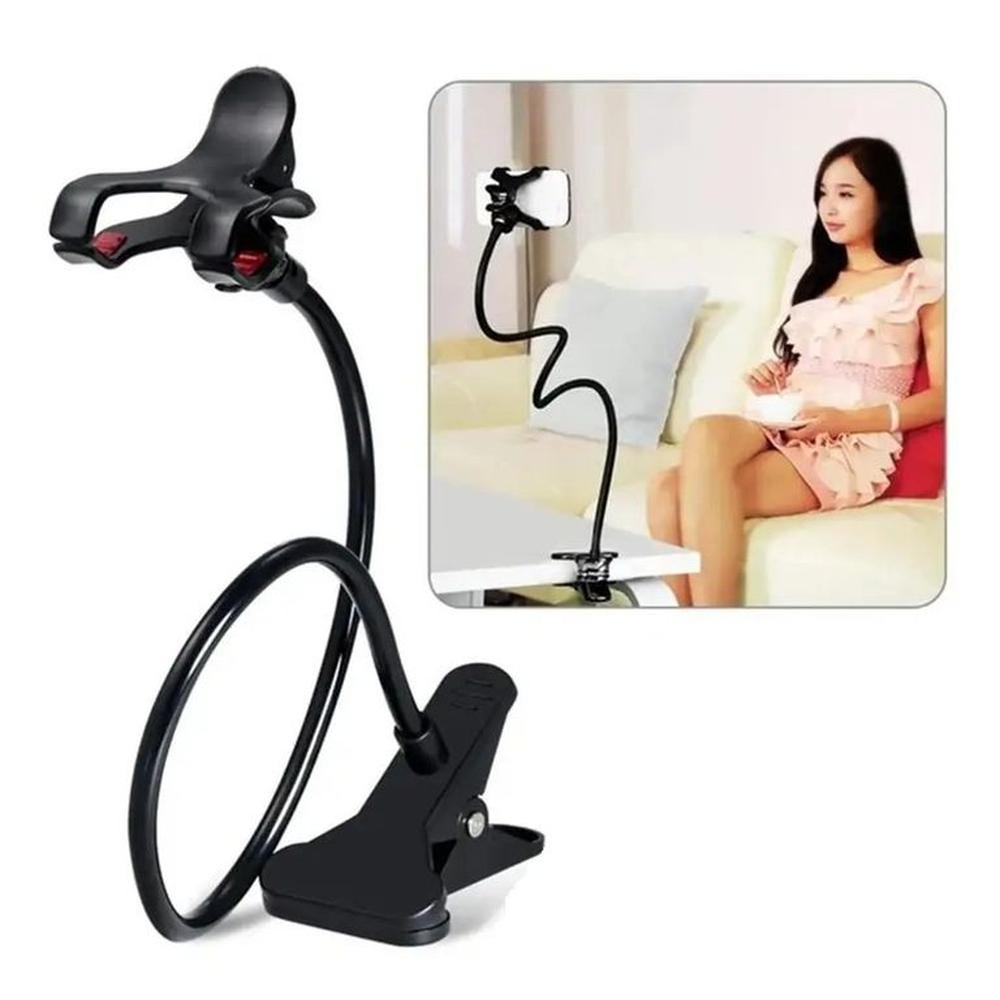 Soporte Celular Móvil Con Clip Flexible Ajustable Angulo 360 Genieka