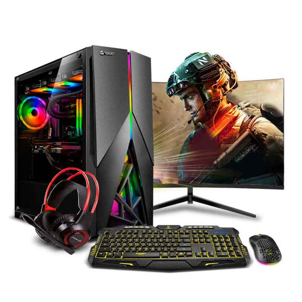 COMPUTADORA GAMER DRACO PINK RYZEN 7 5800XT 16GB 500GB 24 CURVO RTX5060TI 8GB MI PC LISTA MIPCLISTA