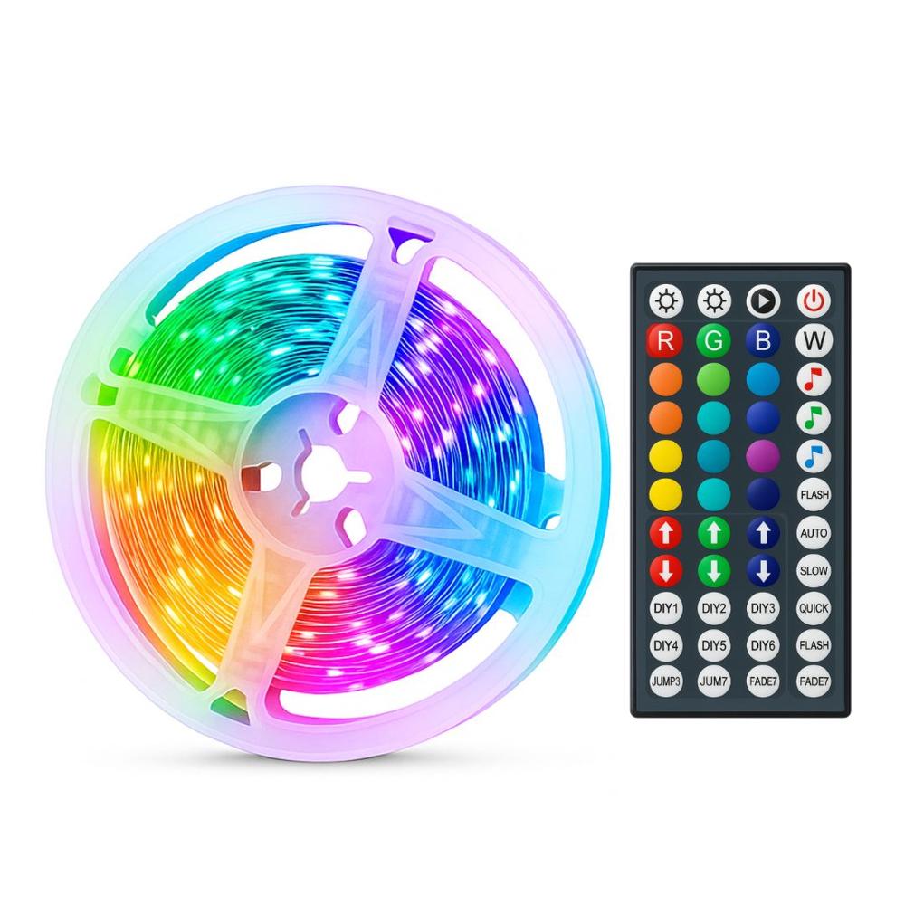Tira LED RGB Bluetooth 10 m con App, Control Remoto, Modo Música y Brillo Regulable LED-16DRGB-24V