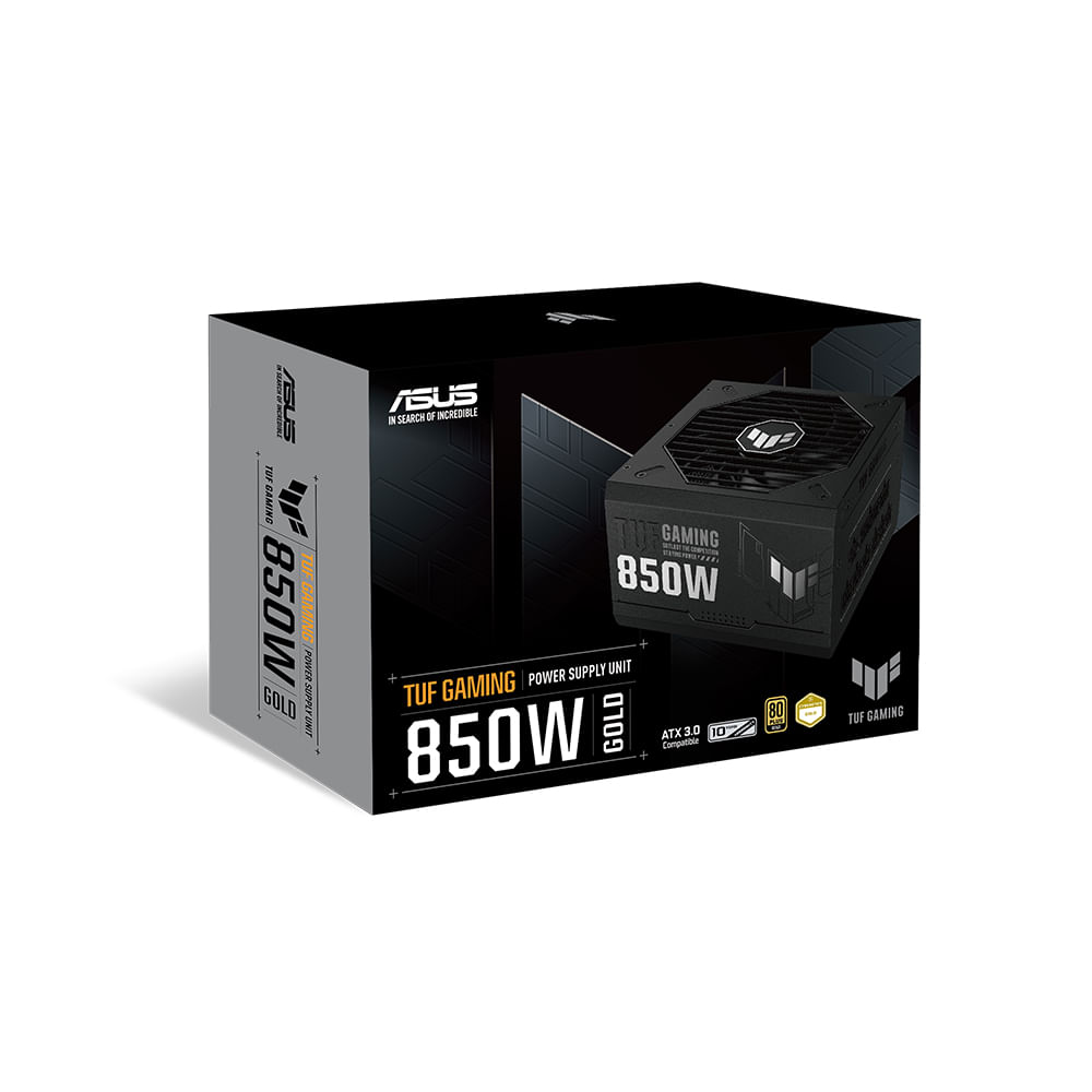 Fuente de alimentación ASUS TUF Gaming 850W ATX 80 PLUS Gold alta eficiencia y rendimiento para ga