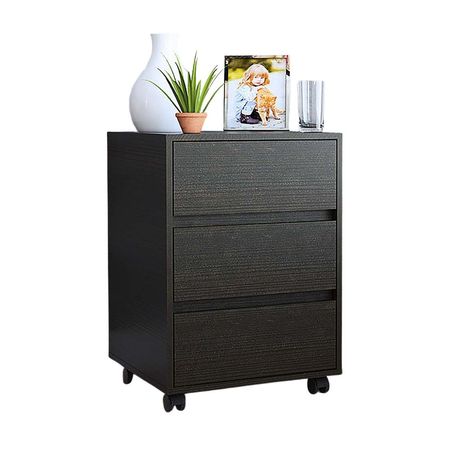 Archivador de Melamina Negro Madera Tuhome Office 46x66cm