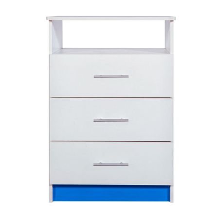 Cómoda Infantil Blanco 3 cajones Pisopak