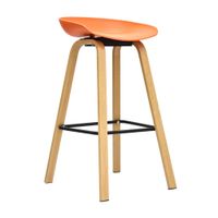 Banco Fijo para Bar Misuri Polipropileno/Metal Naranja Bonno