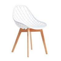 Silla de Diseño Decorativo Turia Polipropileno Blanco Bonno