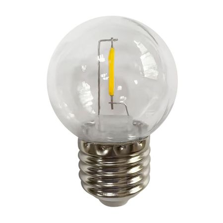 Foco Vintage G45 E27 1W Luz Cálida Clear x 6 unidades Orange