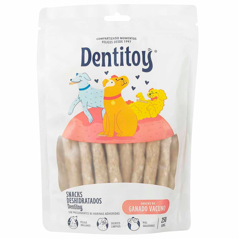 Alimento para Perro DENTITOY Snacks Deshidratados Paquete 250g