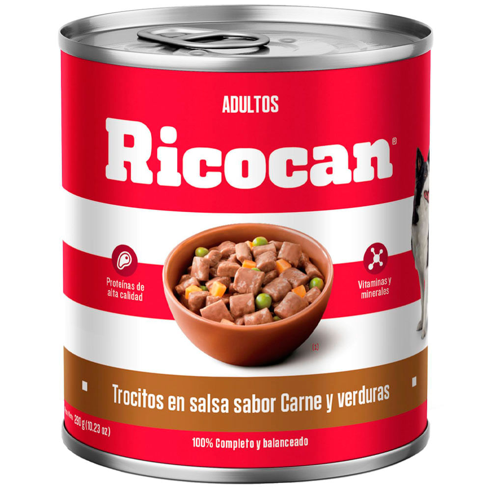Trocitos en Salsa Carne Verduras Ricocan