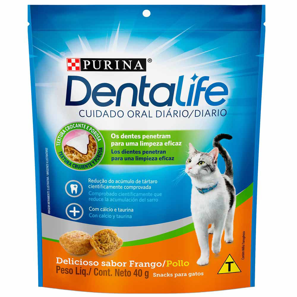 Cuidado Oral para Gato DENTALIFE Sabor Pollo Pouch 40g