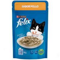 Alimento Húmedo para Gato FELIX Sabor Pollo Pouch 85g