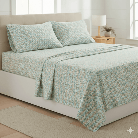 Juego de Sábanas Daire Verde Queen Bramante