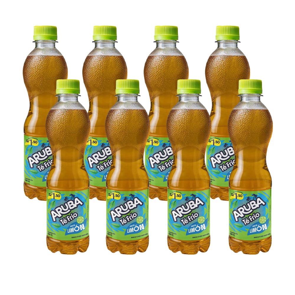 Té Verde ARUBA Limón Botella 400ml Paquete 12un