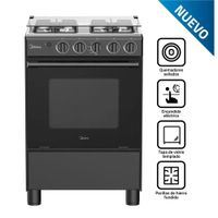 COCINA MIDEA MGS24FS2LFABBC-PE  4 HORNILLAS