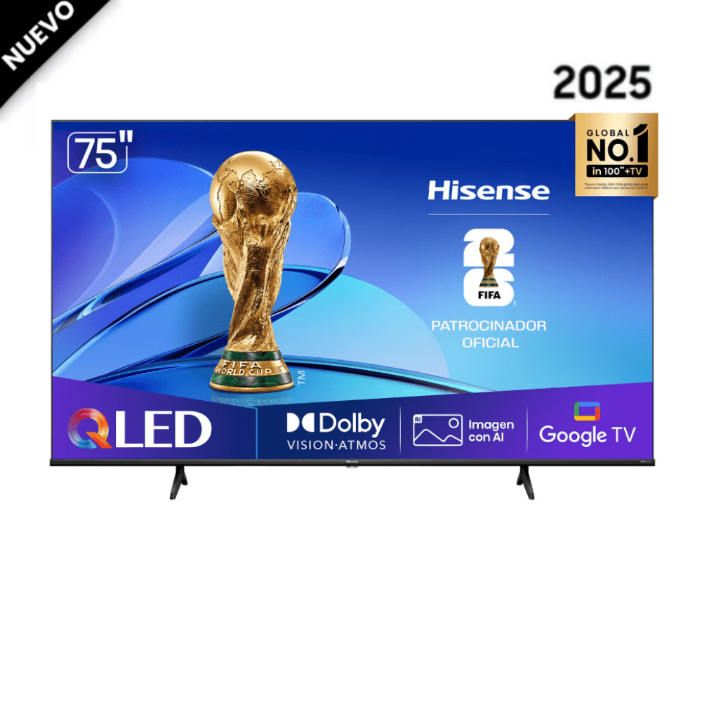 Televisor Hisense 75 Qled 4k 75qd6n Google Tv 2025
