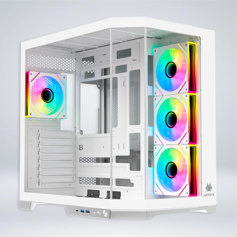 CASE ANTRYX FX 800 WHITE INFINITY ARGB FAN X4 USB TIPO C