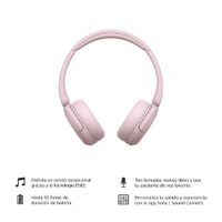 Audifonos Bluetooth On ear Sony WH-CH520 - Rosado