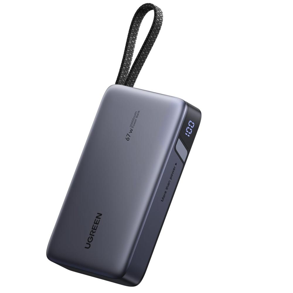 Ugreen Power Bank 20000 mAh y 67W con cable tipo C integrado PB550 - 55996