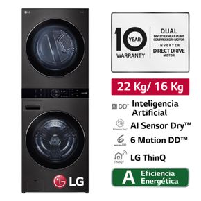 LG Centro de Lavado 22Kg 16Kg Negro Acero