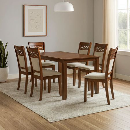 Juego De Comedor Natalia 6 Sillas Marrón