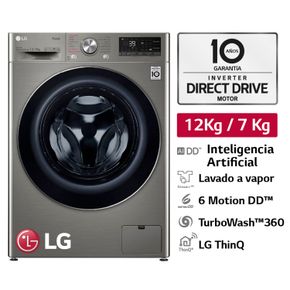 LG 12Kg 7Kg Platino