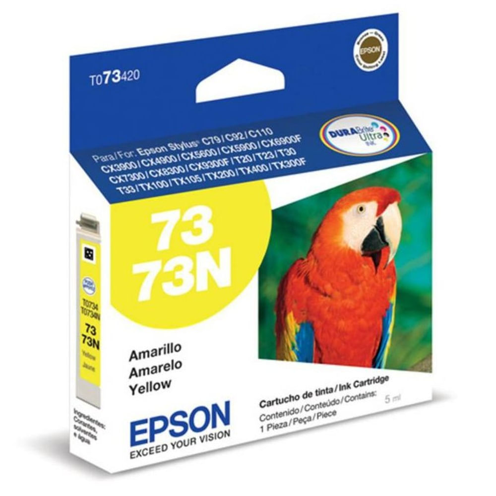 TINTA EPSON 73N YELLOW ORIGINAL
