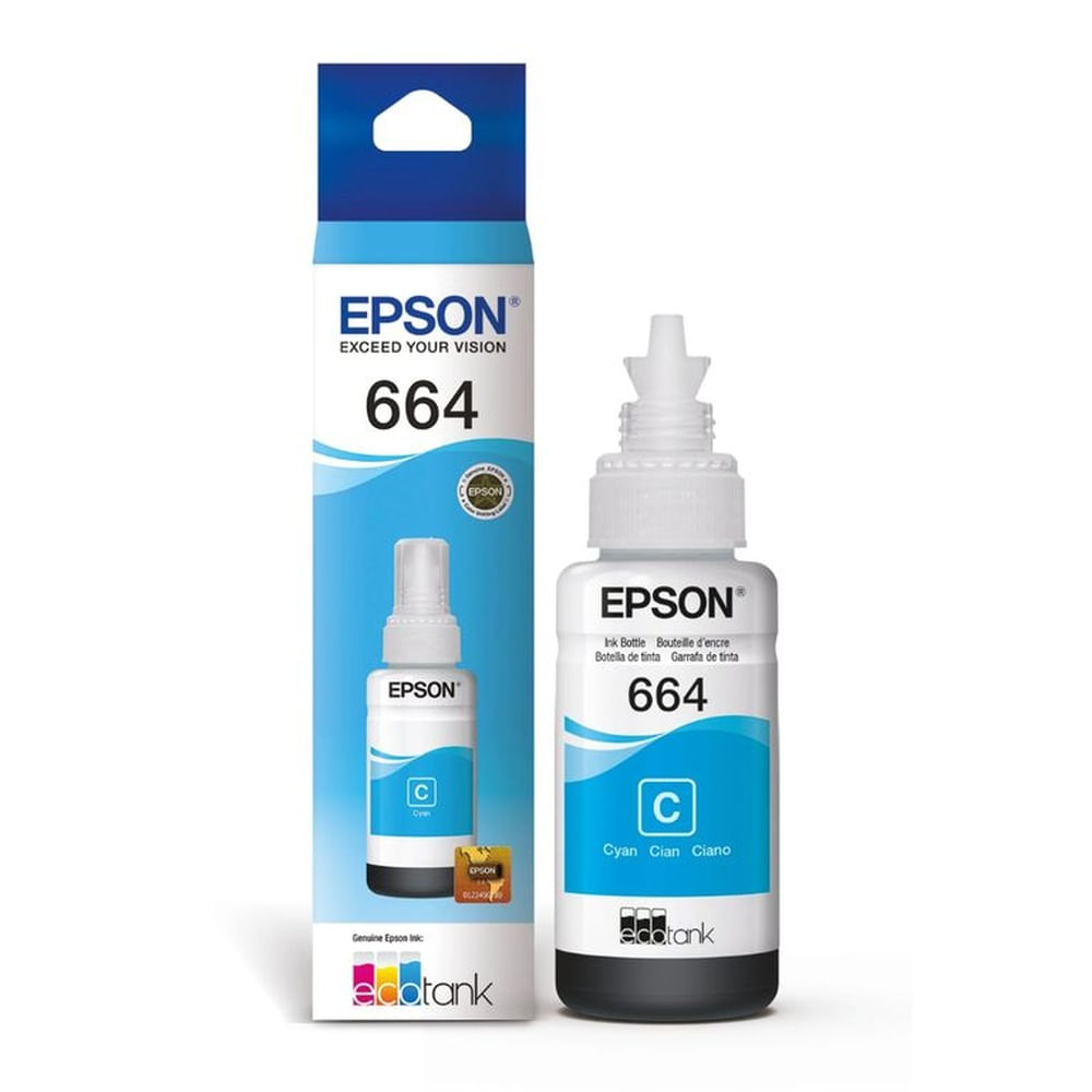 TINTA EPSON 664 CYAN BOTELLA 70 ML