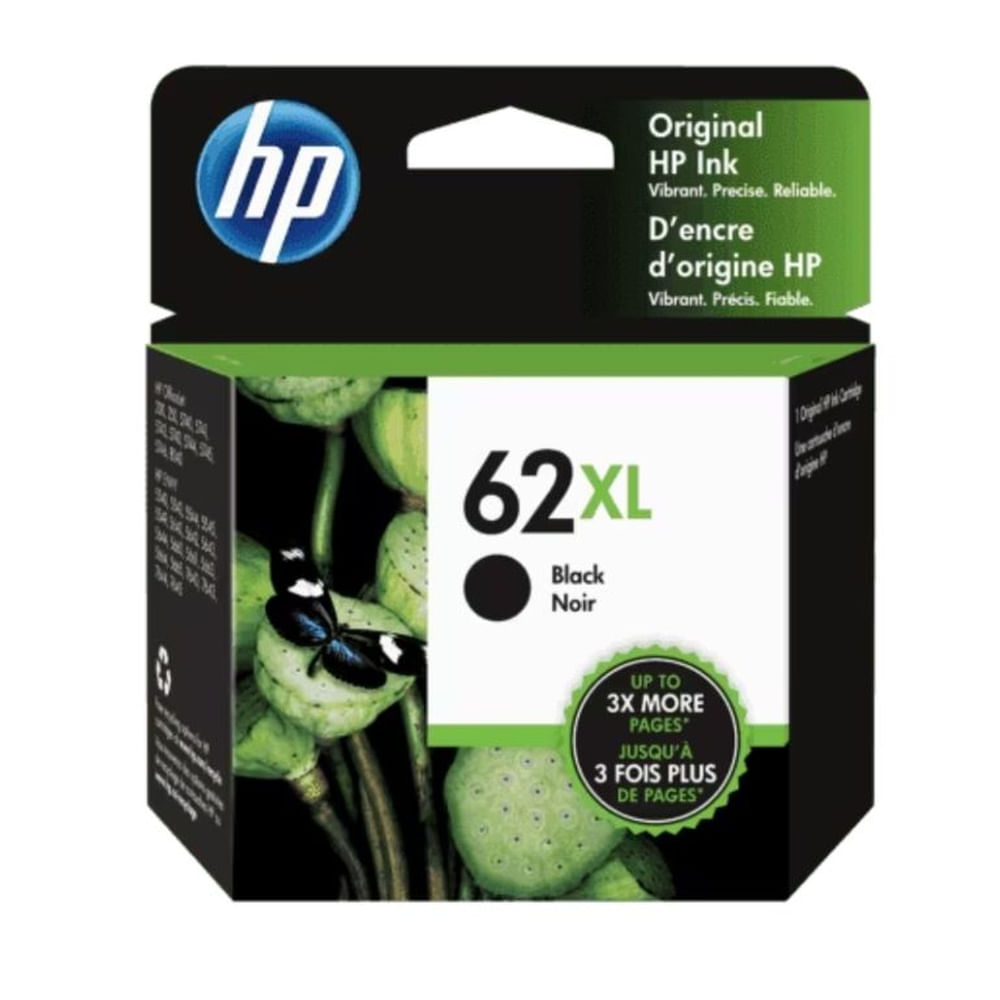 Cartucho de Tinta HP 62XL Negra Original