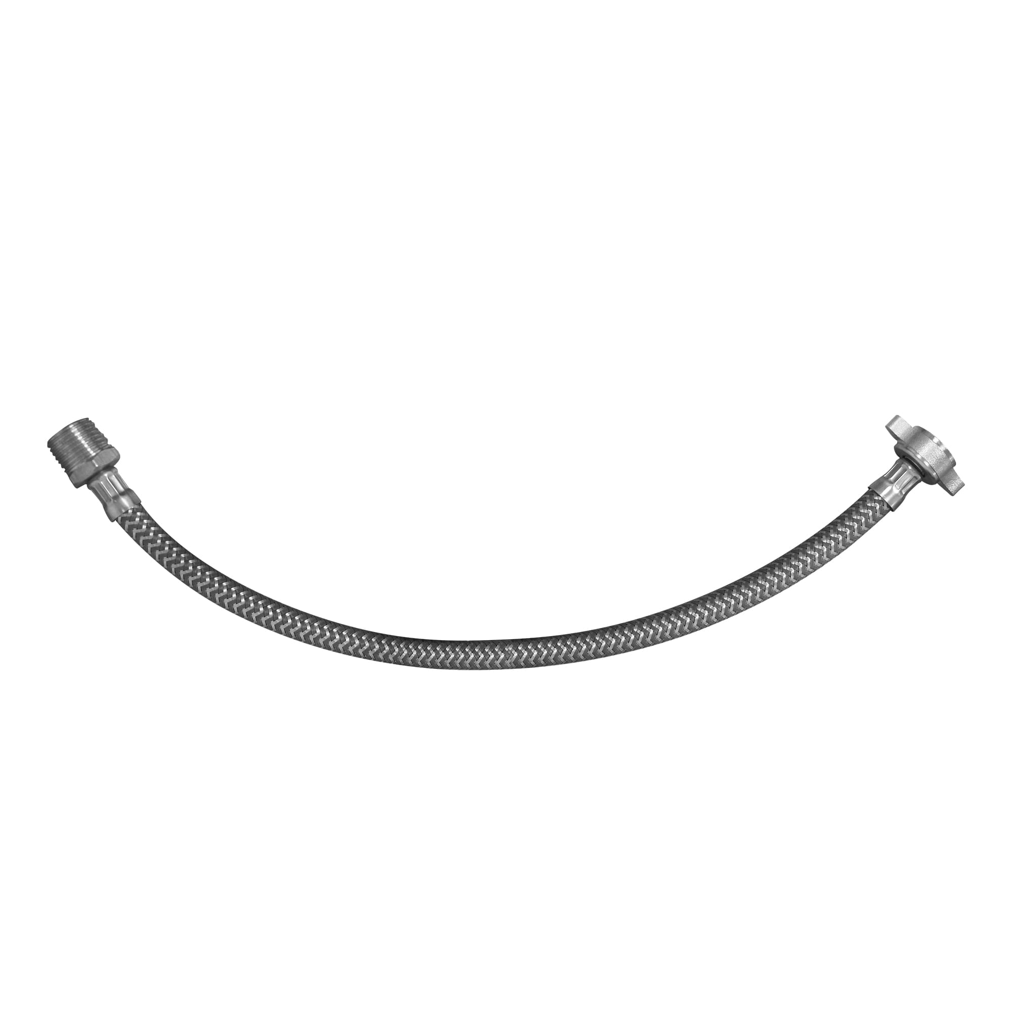 Tubo de Abasto para Lavatorio 1/2" x 40cm Acero Inoxidable Metusa