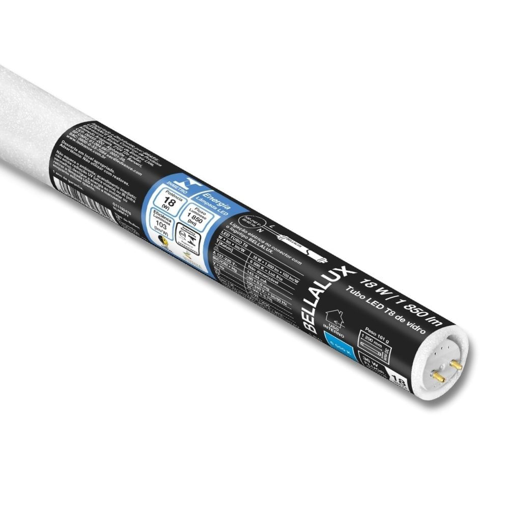 Tubo LED G13 18W Luz Fría Bellalux