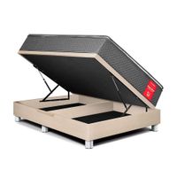 Cama Boxet Super Star Queen Champagne Paraiso