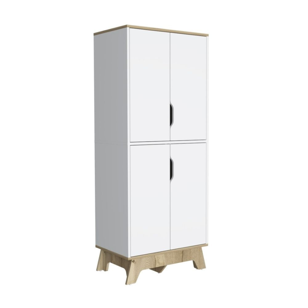 Alacena de cocina Bi-color 4 puertas Blanco/Duna Tuhome