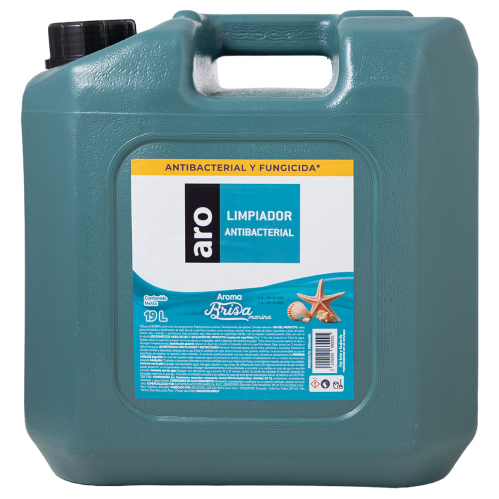 Limpiador Antibacterial ARO Brisa Marina Bidón 19L