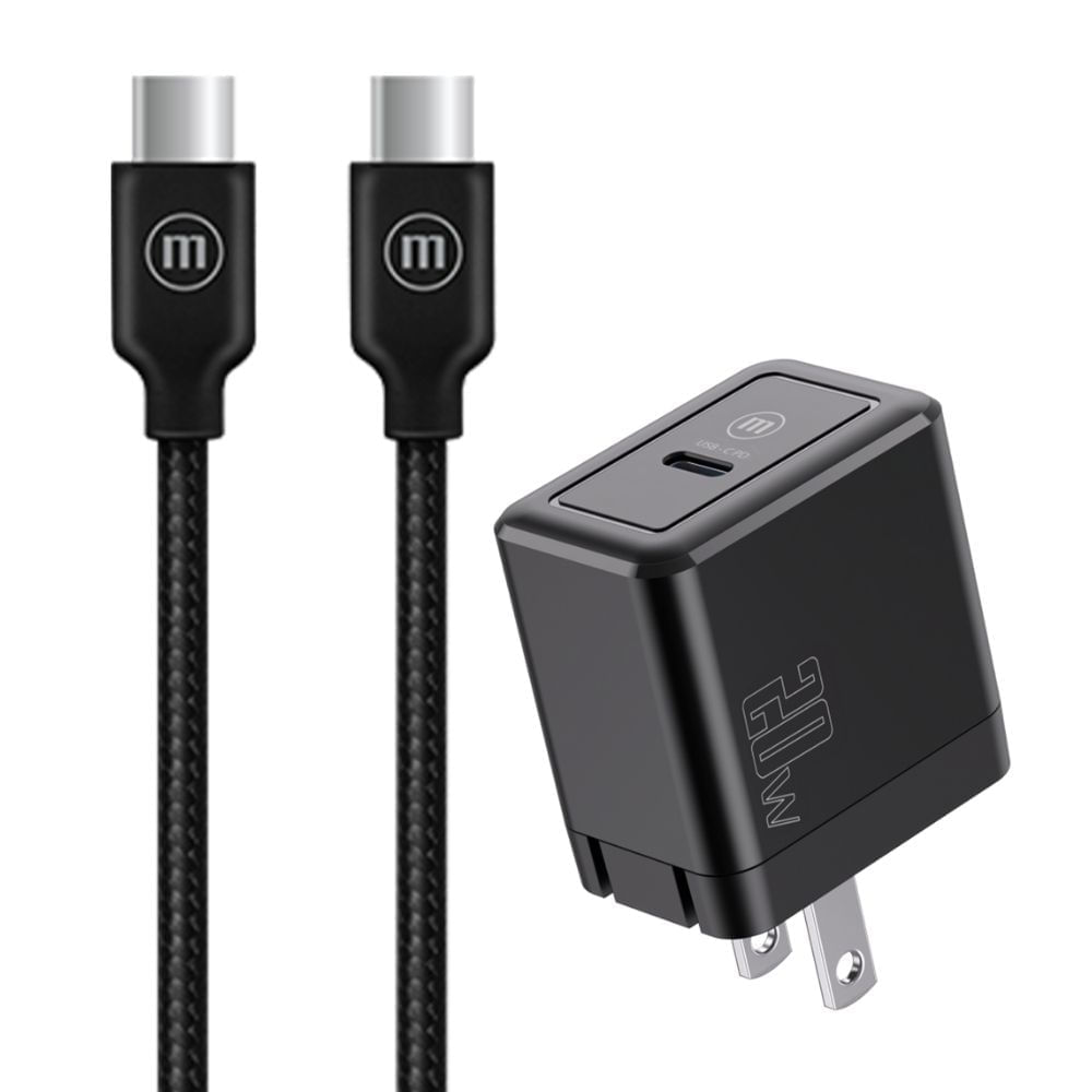 Cargador de Pared 20w + Cable Usb-c Negro Maxell