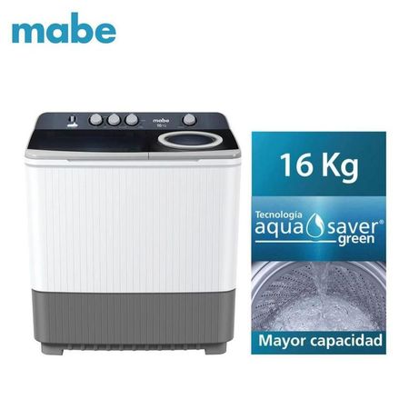 LAVADORA SEMIAUTOMÁTICA MABE - LMD6124PBBB0 DE 16KG BLANCA