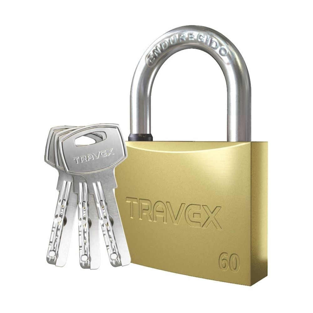 Candado con llave Multipunto Alta Seguridad 60mm Travex
