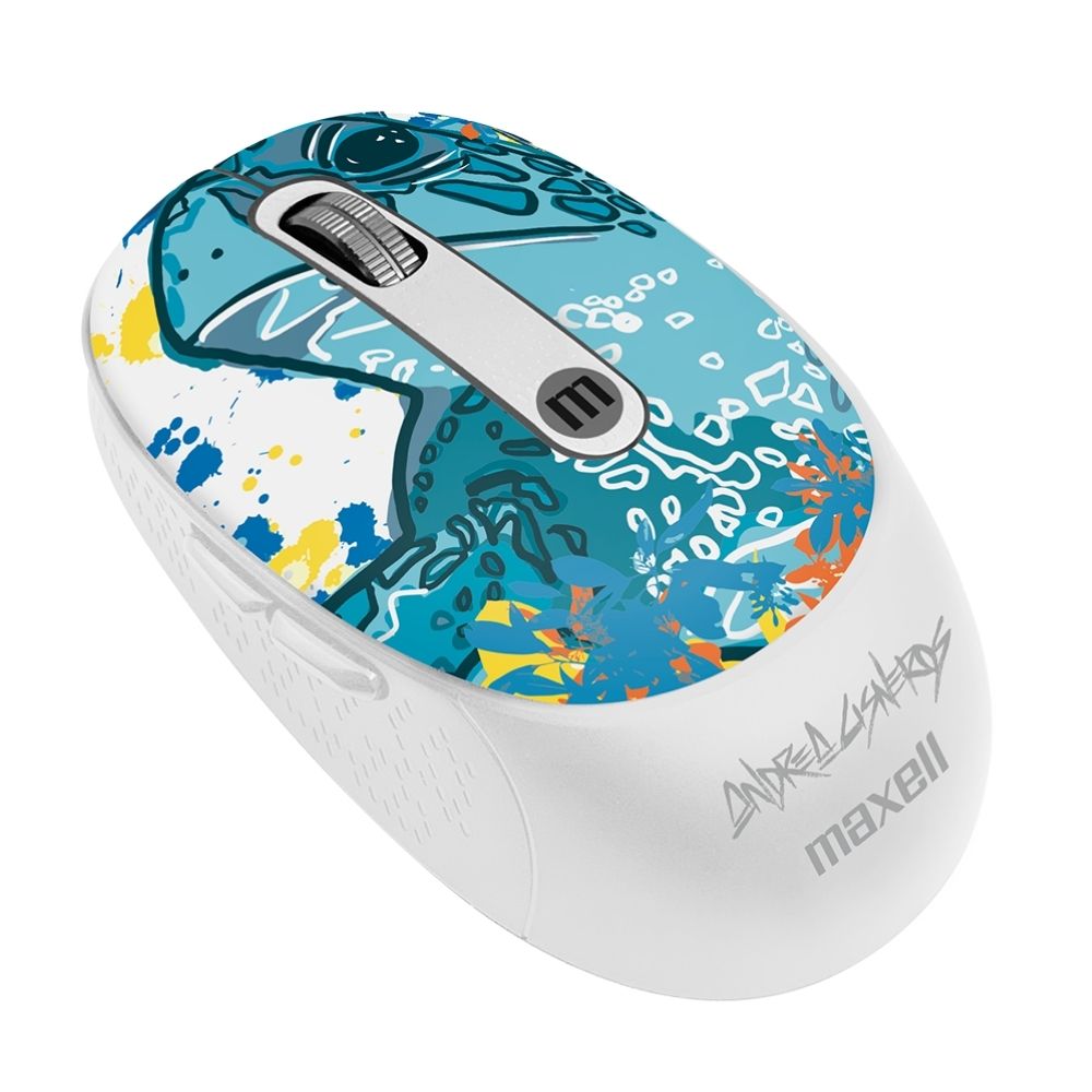 Mouse Optico Inalámbrica Blanco Tortuga Maxell Mowl-320