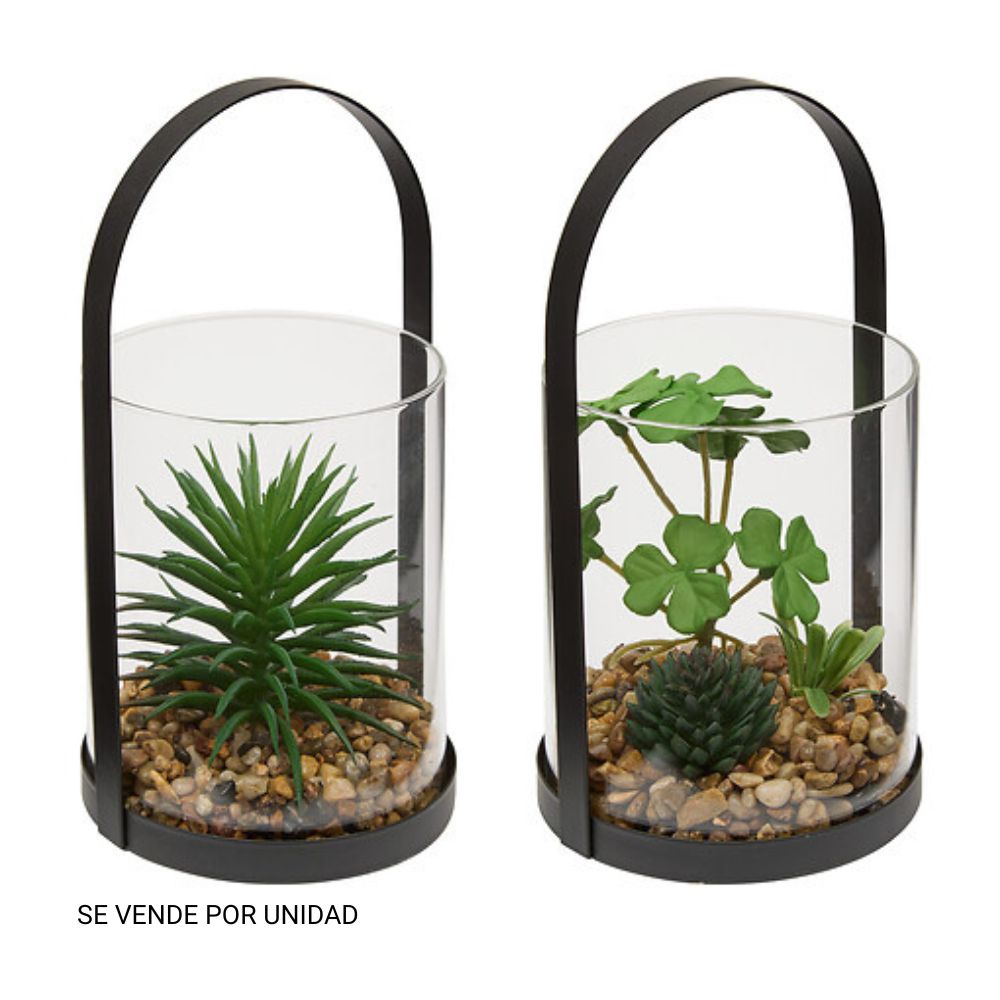 Planta Artificial Terrario Wilo Colgante 19cm Atmosphera