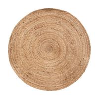Alfombra Redonda Diametro 80cm Yute Natural Atmosphera