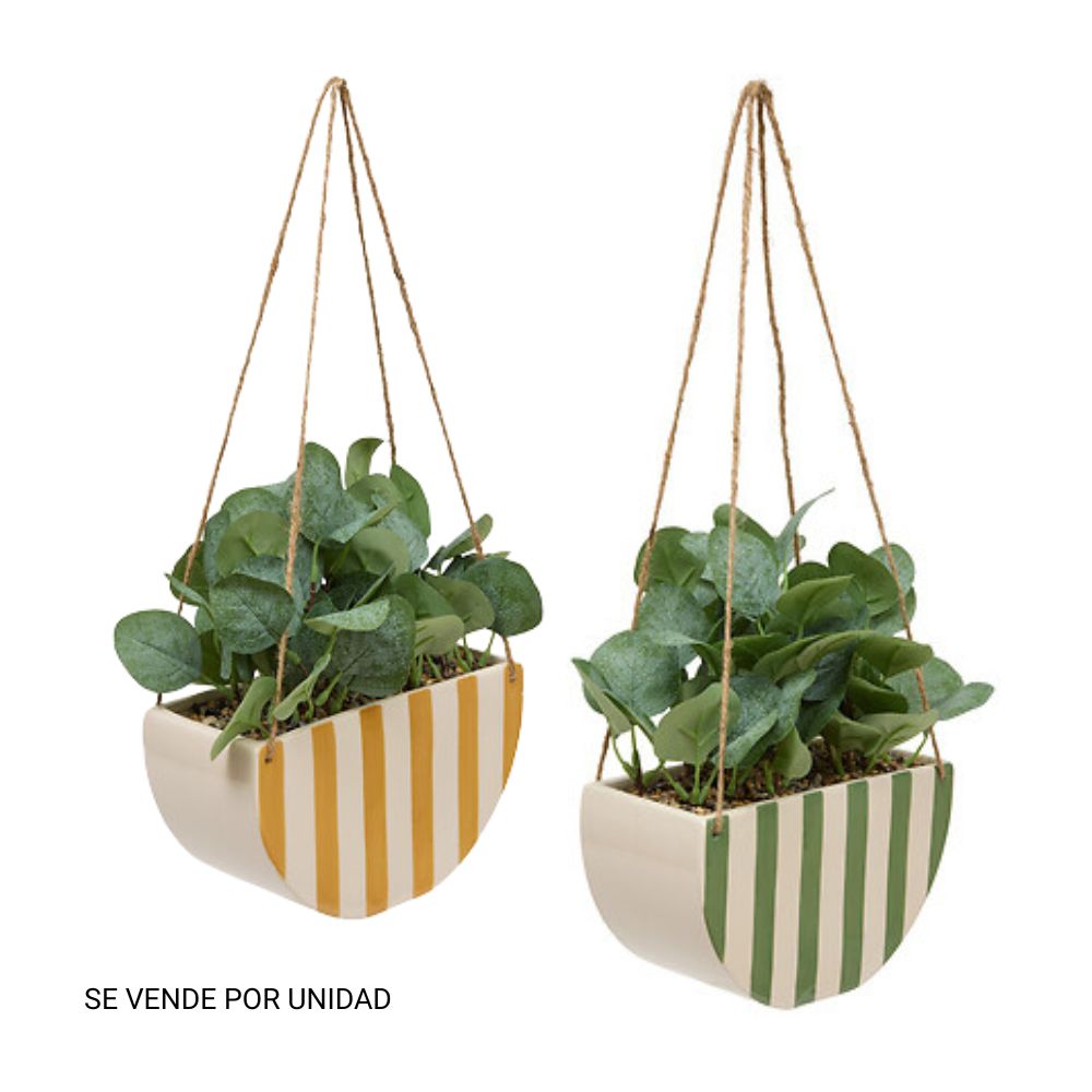 Planta artificial Colgante Chéri 27cm Atmosphera