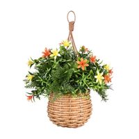 Maceta colgante con Flor Naranja Value Deco