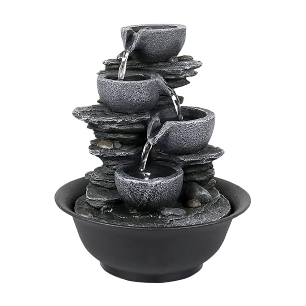 Fuente de agua con Luz Jarras Orange