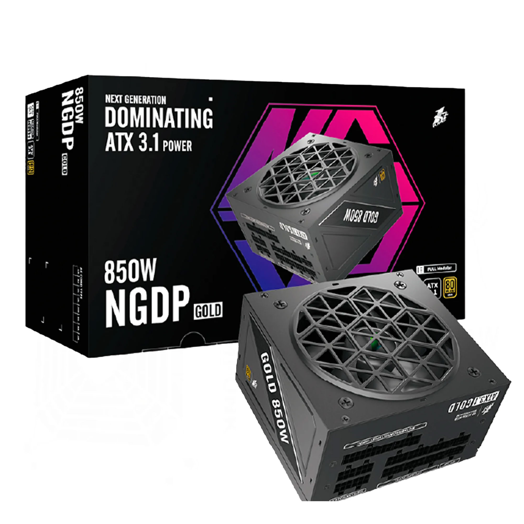 FUENTE DE PODER GAMER 1STPLAYER NGDP HA-850BA4 80 PLUS GOLD MODULAR