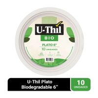 Pack Plato 6"" x 10 unidades Uthil