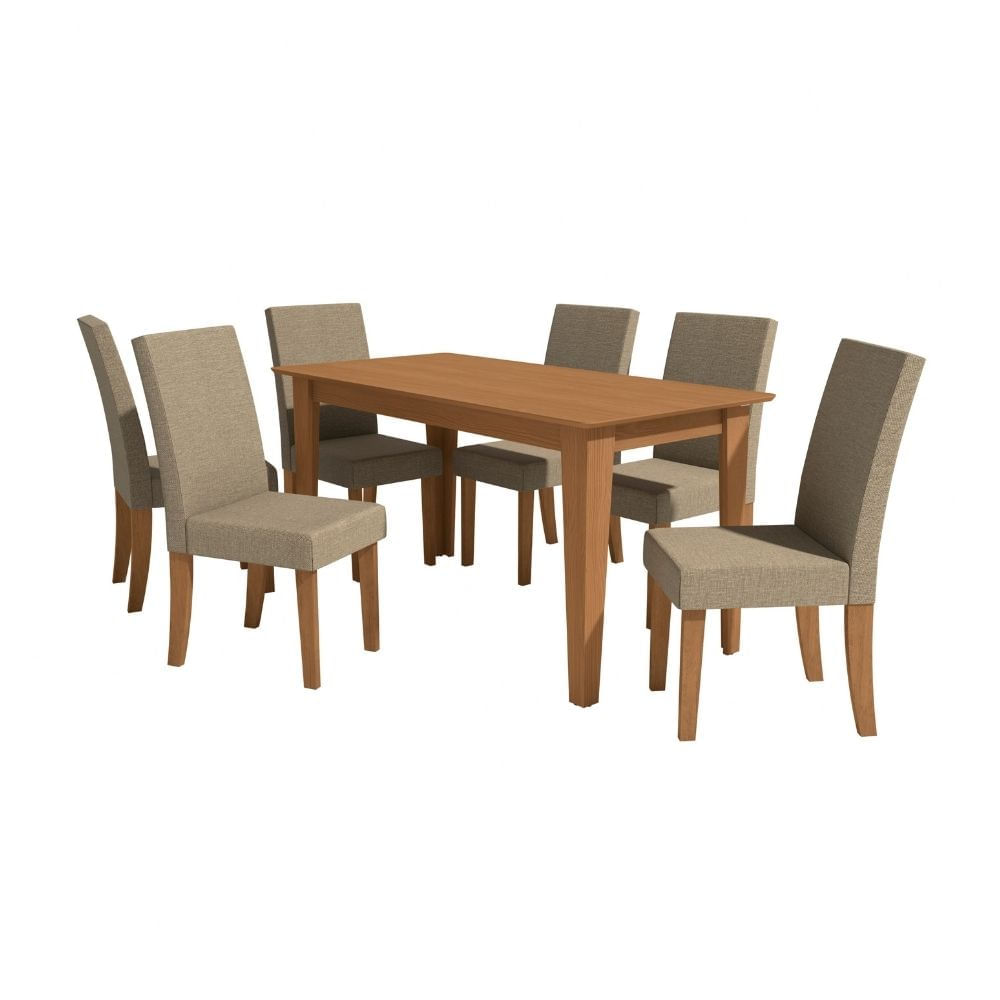 Juego de comedor Valencia Maple con 6 sillas Kappesberg