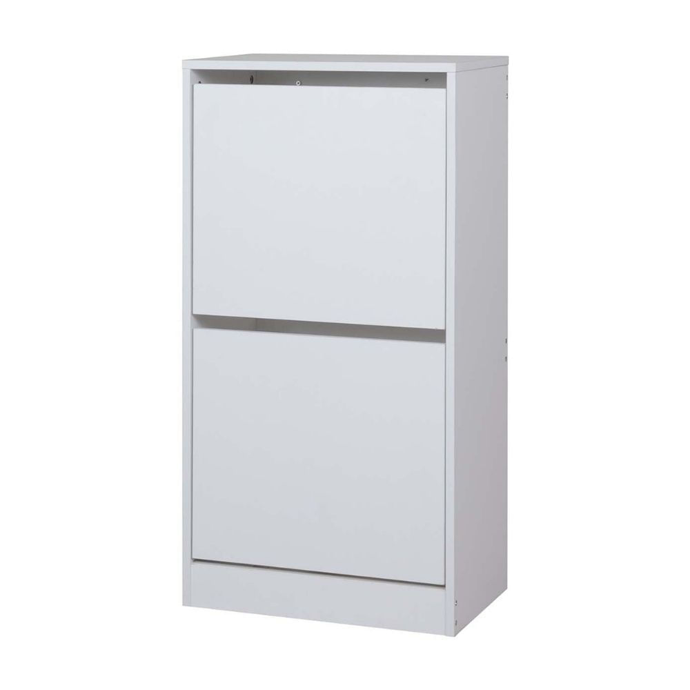 Mueble Zapatero 2 Puertas Blanco 49x30x93cm Orange