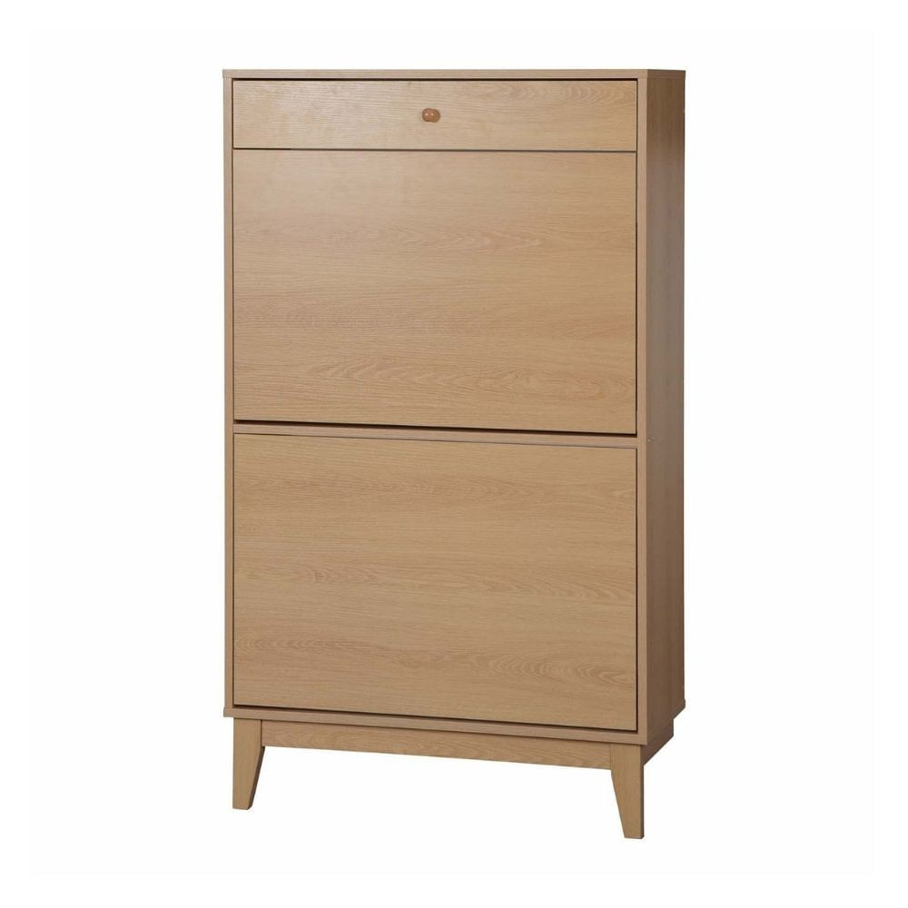 Mueble Zapatero 2 Puertas 1 Cajón Natural 75x30x128.5cm Orange