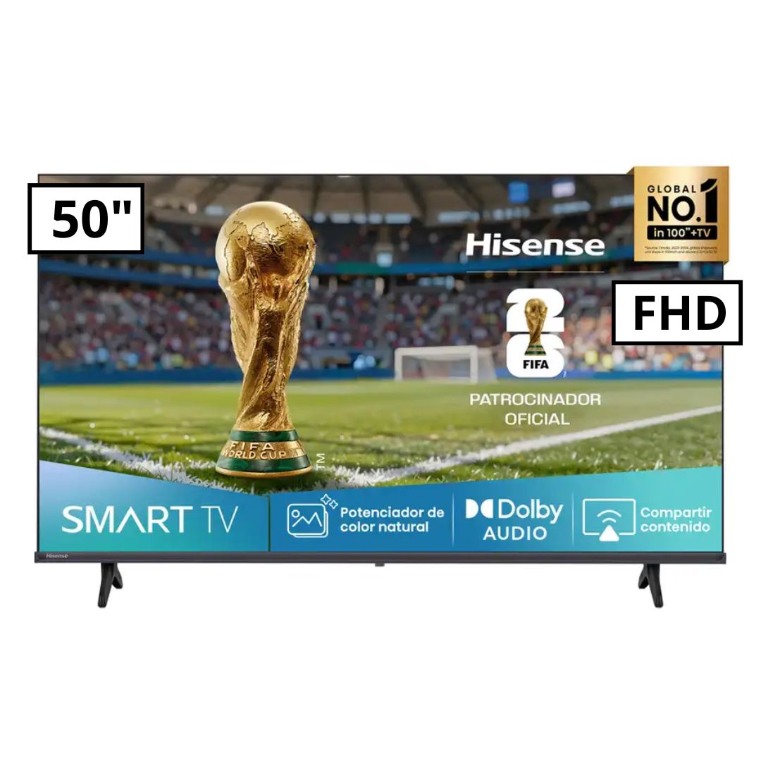 TELEVISOR HISENSE 50 SMART TV VIDAA FHD LED 2025 - 50A4NV